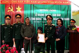 Bộ Quốc phòng trao nhà tình nghĩa tặng gia đình chính sách tại Lạng Sơn